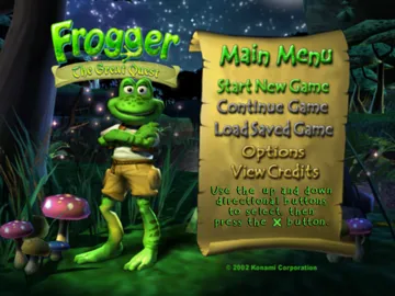 Frogger - The Great Quest screen shot title